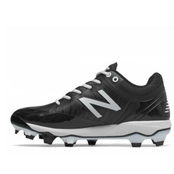 New Balance Molded Baseball Cleats Mens Size 16 Black White PL4040V5 4040 V5 - Picture 1 of 4